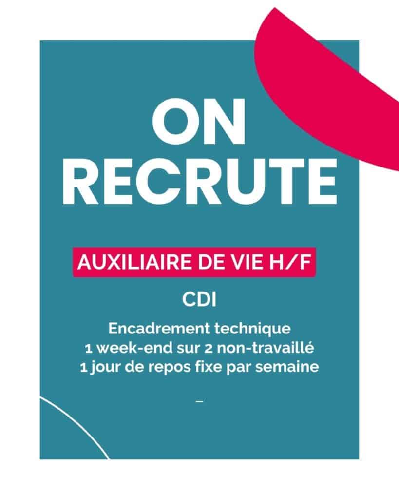 Auxiliaire de vie H/F à SOISSONS - CDI