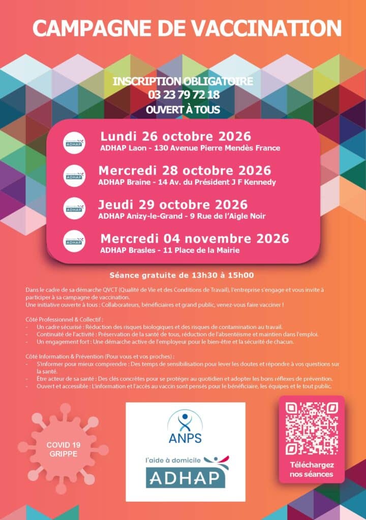Campagne de vaccination Grippe & COVID-19 : des séances gratuites ouvertes à tous